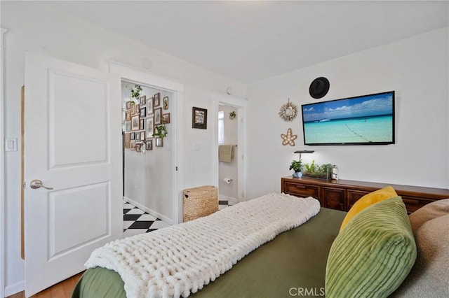 2848 S Kerckhoff Ave, San Pedro, CA 90731 - bedroom with tile patterned floors and baseboards