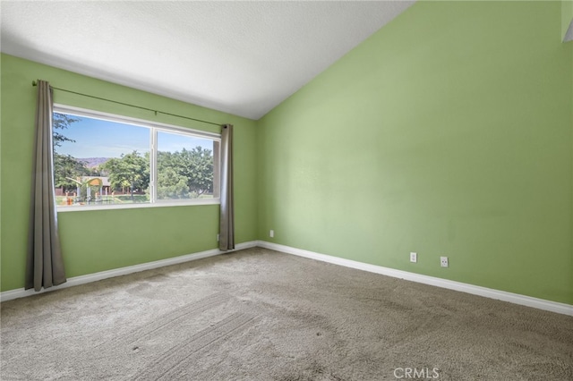 19659 Monteano Ln, Yorba Linda, CA 92886 - unfurnished room with lofted ceiling, carpet flooring, and a textured ceiling