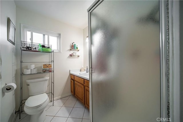 10415 Valley View Ave, Whittier, CA 90604 - full bath with vanity, tile patterned floors, and a shower stall