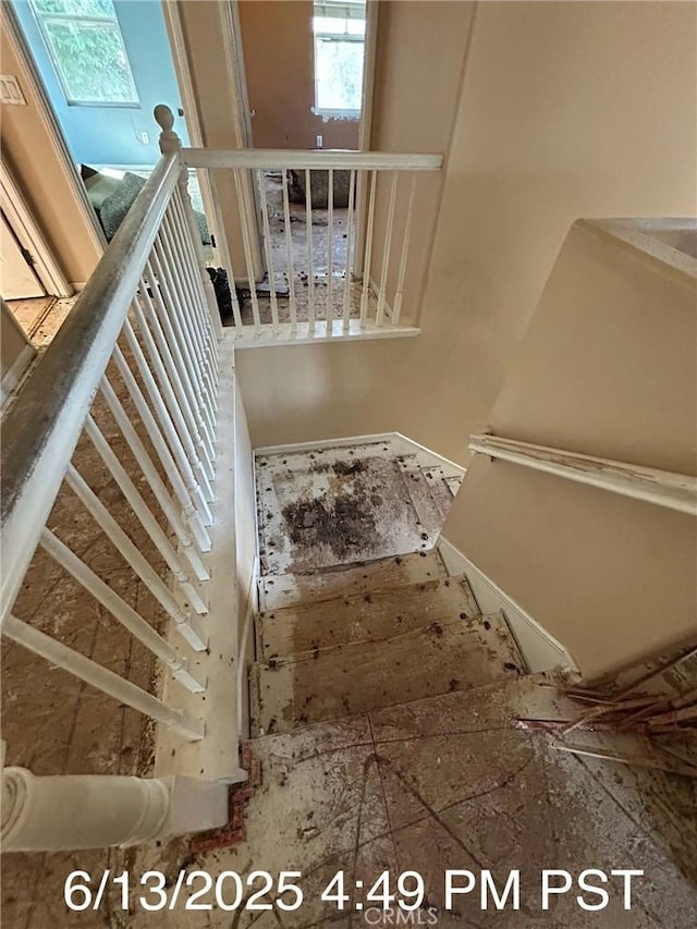 6921 Montego St, Chino, CA 91710 - stairway featuring plenty of natural light