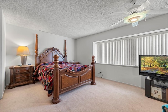 3500 W Manchester Blvd Unit 240, Inglewood, CA 90305 - carpeted bedroom featuring a ceiling fan and a textured ceiling