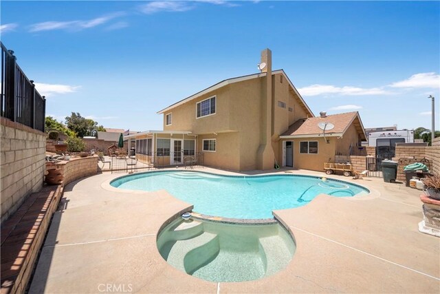1142 Daisy Cir, Corona, CA 92882 - view of pool with a patio area and a pool with connected hot tub