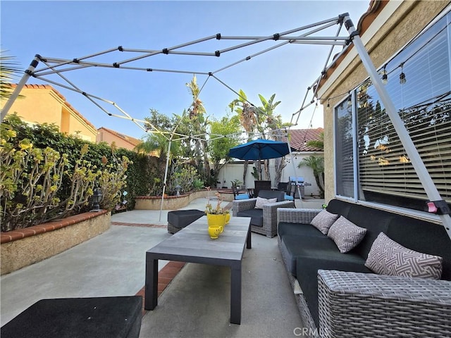 25632 Salerno Way, Yorba Linda, CA 92887 - fenced backyard with an outdoor living space and a patio