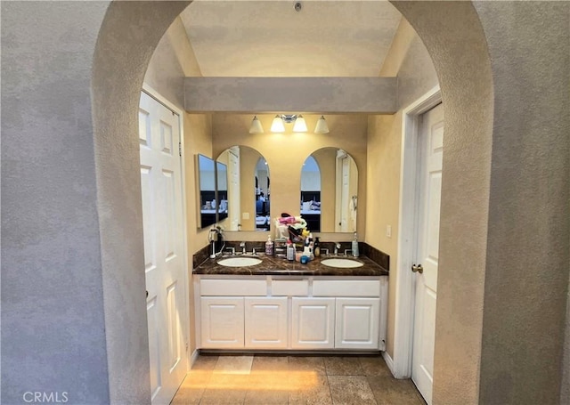 25632 Salerno Way, Yorba Linda, CA 92887 - bathroom with double vanity and a textured wall