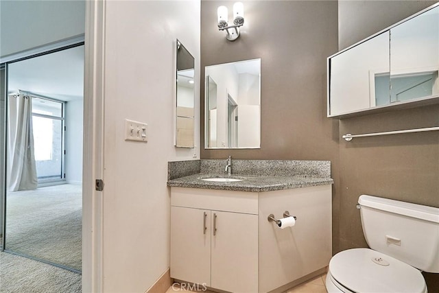 3810 Wilshire Blvd Unit 805, Los Angeles, CA 90010 - bathroom with vanity and toilet