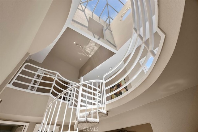 12281 Alta Panorama, North Tustin, CA 92705 - stairs with a high ceiling