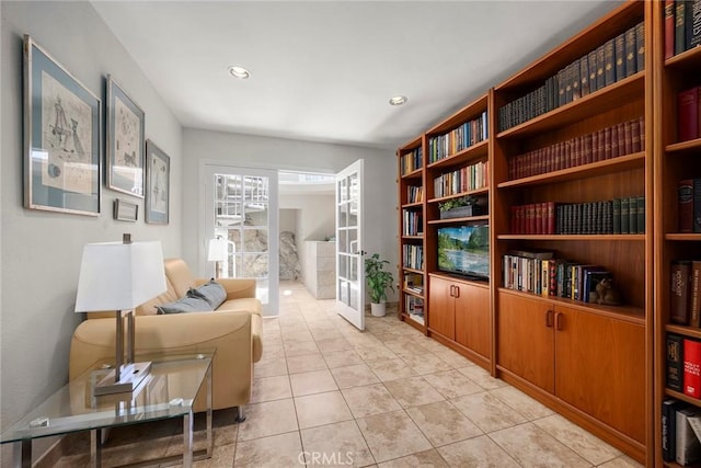 12281 Alta Panorama, North Tustin, CA 92705 - living area with light tile patterned flooring and recessed lighting
