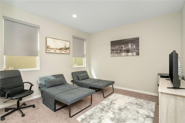 28511 Sparrow Way, Saugus, CA 91350 - carpeted office featuring baseboards and recessed lighting