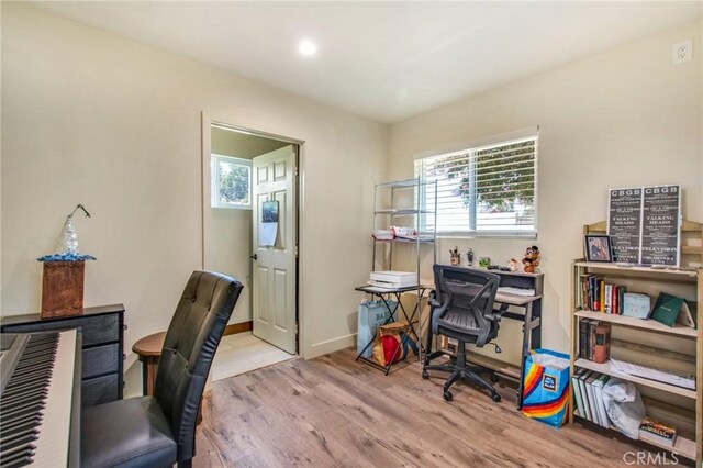 2685 Arrow Hwy, La Verne, CA 91750 - office featuring wood finished floors and recessed lighting