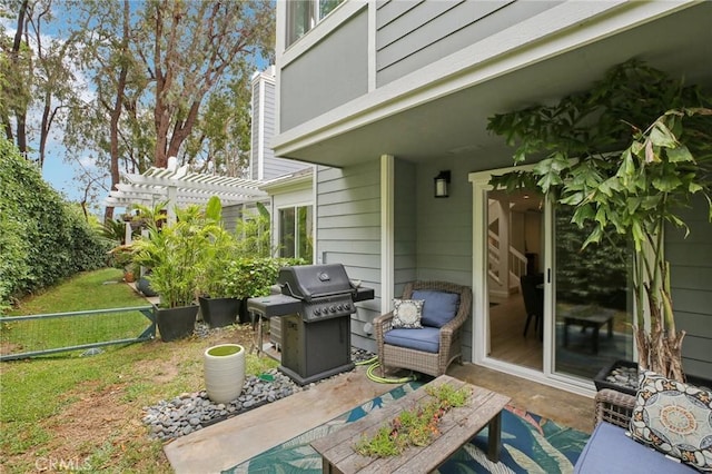 306 San Nicholas Ct, Laguna Beach, CA 92651 - view of patio / terrace featuring grilling area and a pergola