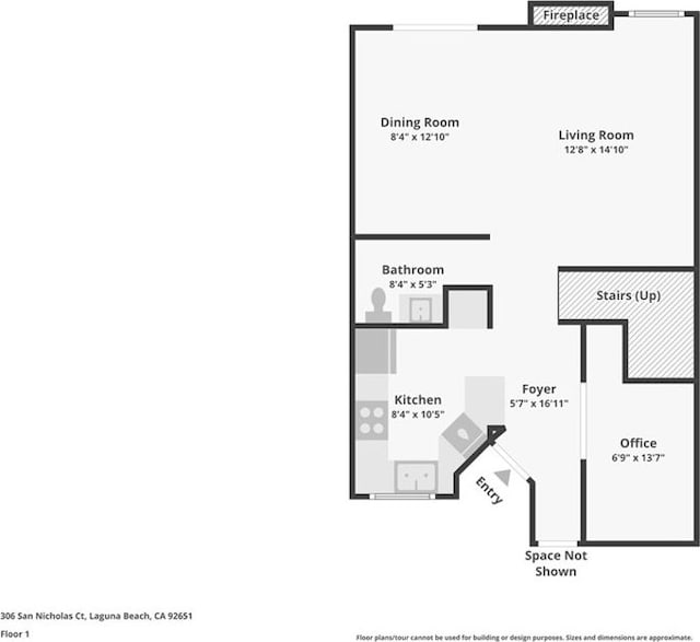 306 San Nicholas Ct, Laguna Beach, CA 92651 - view of home floor plan