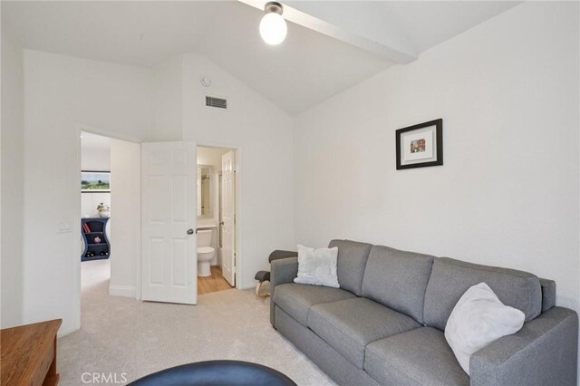 306 San Nicholas Ct, Laguna Beach, CA 92651 - carpeted living room with lofted ceiling