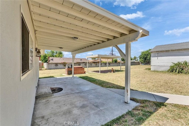 6910 Carnelian St, Rancho Cucamonga, CA 91701 - fenced backyard featuring a patio