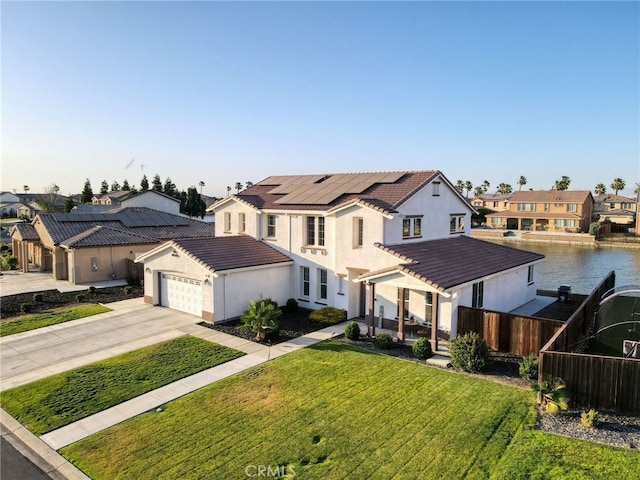 14655 Spanish Bay Way, Chowchilla, CA 93610 - view of front of home featuring driveway, a tiled roof, a pergola, and a residential view