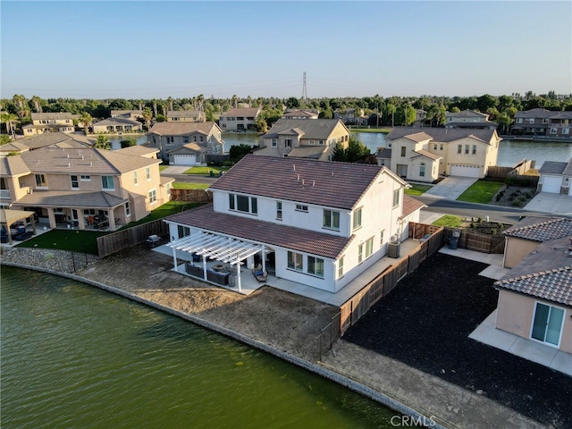 14655 Spanish Bay Way, Chowchilla, CA 93610 - aerial perspective of suburban area with a large body of water