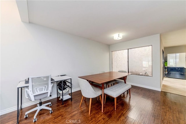 9724 Walker Ct Unit 18, Cypress, CA 90630 - dining room featuring wood-type flooring and baseboards
