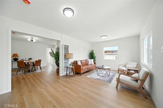 1113 W 78th St, Los Angeles, CA 90044 - living room featuring light wood-style flooring and a heating unit