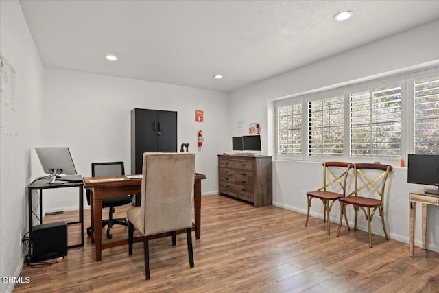 1140 W Lancaster Blvd, Lancaster, CA 93534 - office with wood finished floors, healthy amount of natural light, and recessed lighting