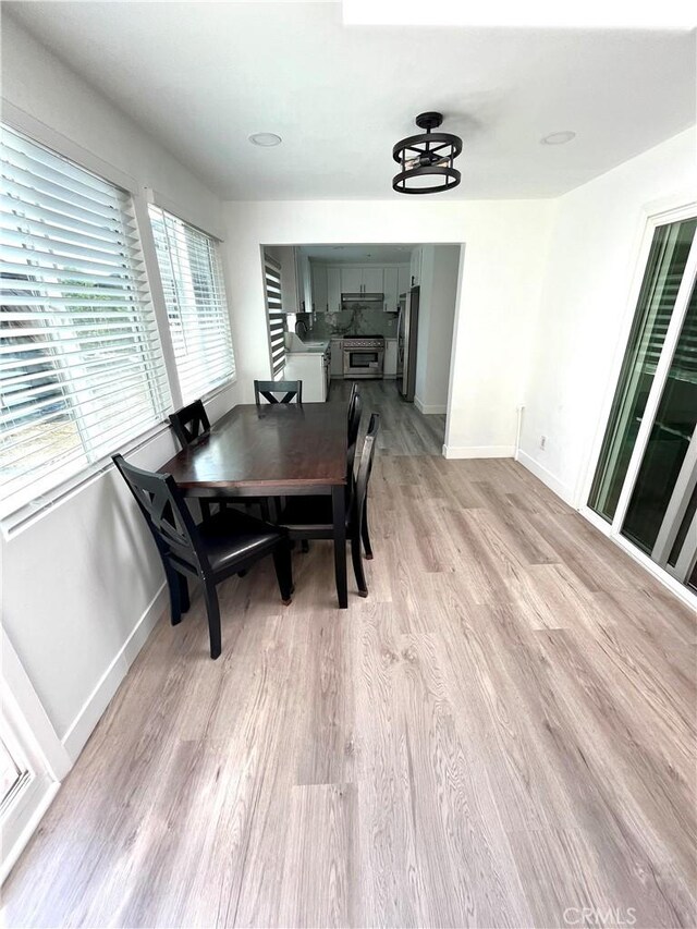 125 Campanita Ct, Monterey Park, CA 91754 - dining area featuring light wood-type flooring