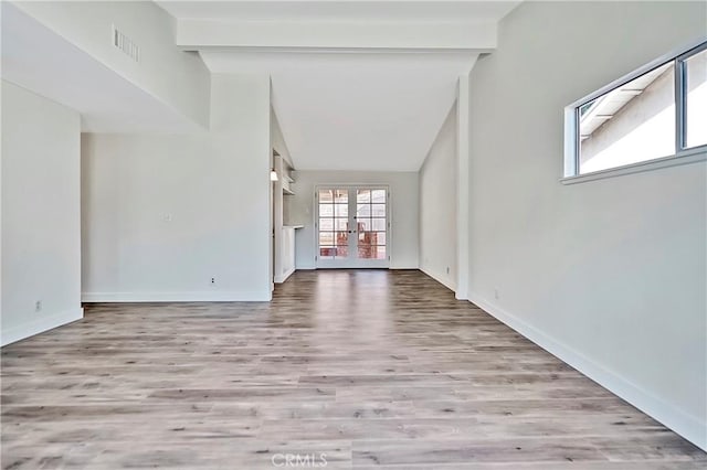 6470 Flamingo Dr, Buena Park, CA 90620 - empty room featuring french doors and wood finished floors