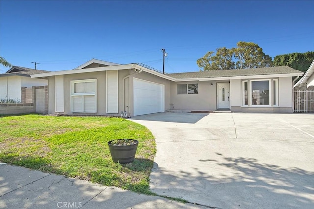 6470 Flamingo Dr, Buena Park, CA 90620 - ranch-style house with an attached garage, concrete driveway, and stucco siding