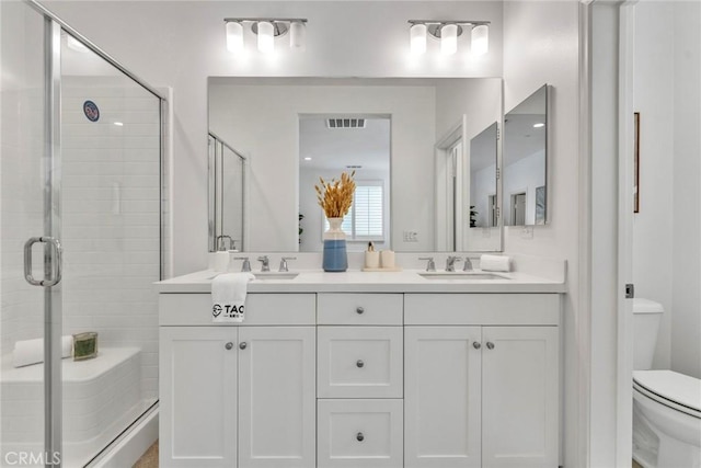 10578 Wells Dr, Rancho Cucamonga, CA 91730 - bathroom featuring a stall shower and double vanity