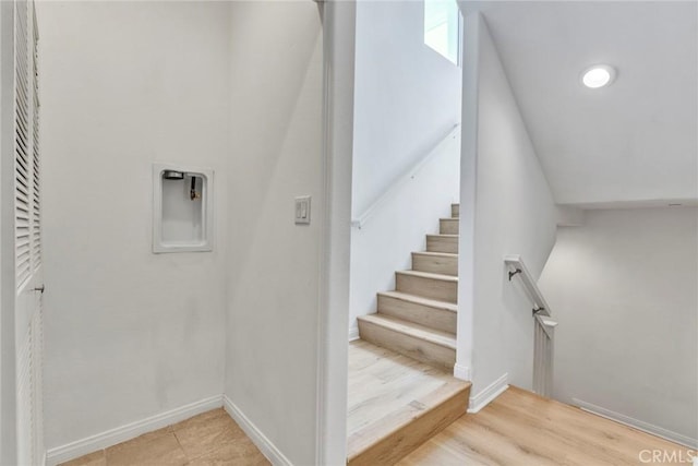 10578 Wells Dr, Rancho Cucamonga, CA 91730 - staircase featuring baseboards