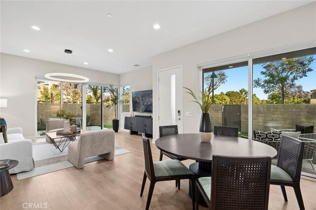160 Mirth, Irvine, CA 92618 - dining room with recessed lighting and light wood-type flooring