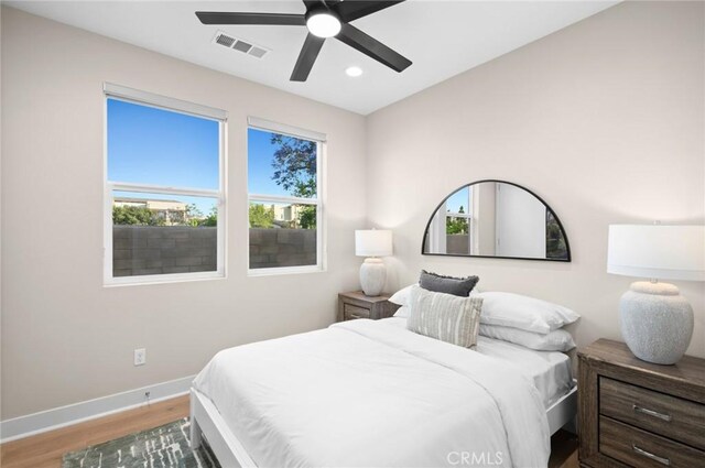 160 Mirth, Irvine, CA 92618 - bedroom featuring wood finished floors, recessed lighting, and a ceiling fan