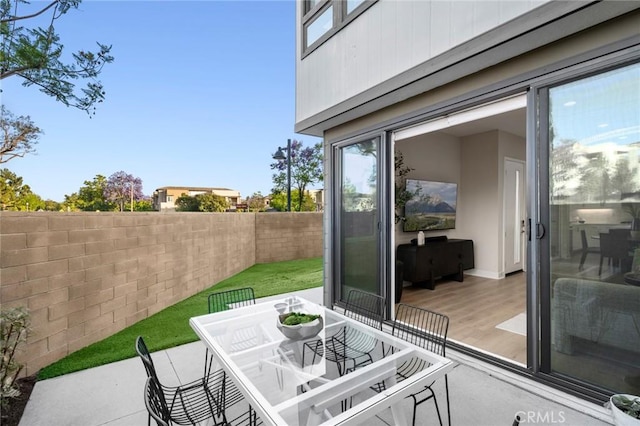 160 Mirth, Irvine, CA 92618 - fenced backyard featuring outdoor dining space