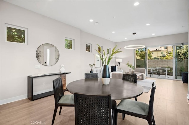 160 Mirth, Irvine, CA 92618 - dining room featuring light wood-type flooring and recessed lighting