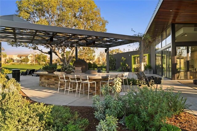 160 Mirth, Irvine, CA 92618 - view of patio featuring a bar and a grill