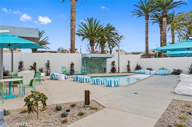 160 Mirth, Irvine, CA 92618 - view of pool with a patio area and a fenced backyard