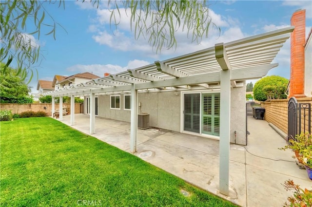 868 Ethelinda Way, Brea, CA 92821 - rear view of property with a pergola, stucco siding, and a patio area