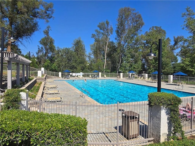 868 Ethelinda Way, Brea, CA 92821 - community pool featuring a patio and view of scattered trees