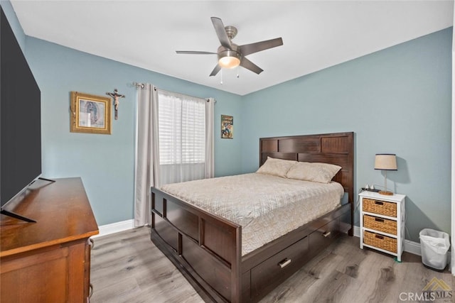 3105 Whisper Oak Way, Bakersfield, CA 93311 - bedroom featuring wood finished floors and a ceiling fan