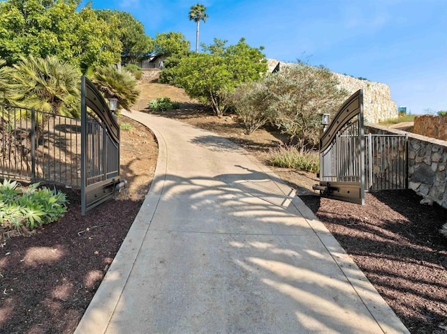 1966 Las Lomas, Vista, CA 92084 - view of concrete surface with a gated entry
