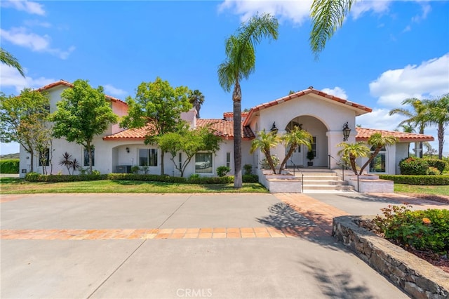 43110 Palomino Cir, Temecula, CA 92590 - mediterranean / spanish-style house with a tile roof and stucco siding