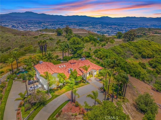 43110 Palomino Cir, Temecula, CA 92590 - aerial view of property and surrounding area featuring a mountainous background
