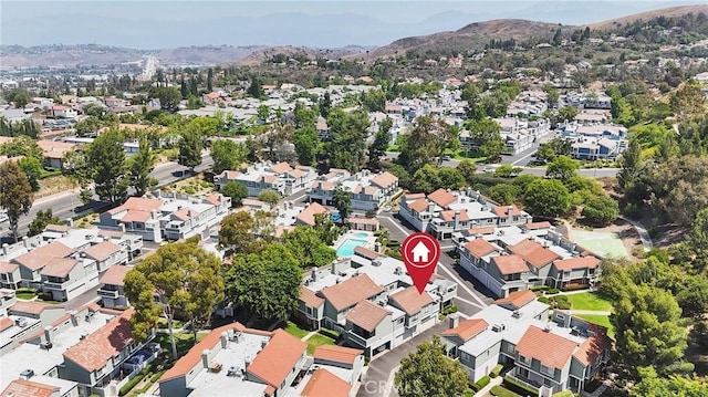 960 Golden Springs Dr Unit G, Diamond Bar, CA 91765 - aerial view of property's location with a mountain backdrop and nearby suburban area