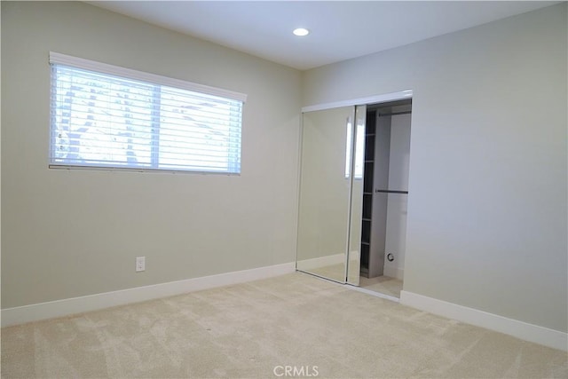 2615 Temple Hills Dr, Laguna Beach, CA 92651 - unfurnished bedroom with carpet flooring, a closet, and recessed lighting