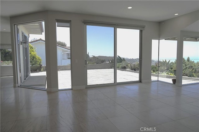 2615 Temple Hills Dr, Laguna Beach, CA 92651 - entryway with plenty of natural light, recessed lighting, and tile patterned flooring