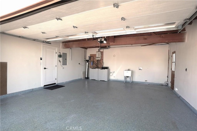 2615 Temple Hills Dr, Laguna Beach, CA 92651 - garage featuring a garage door opener and electric panel