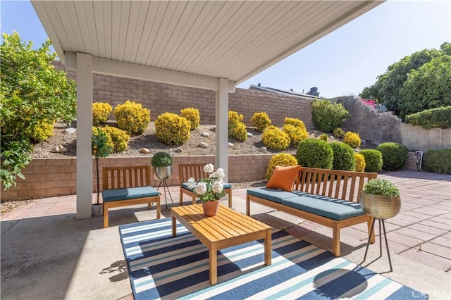 2217 E Brower St, Simi Valley, CA 93065 - view of patio with an outdoor living space