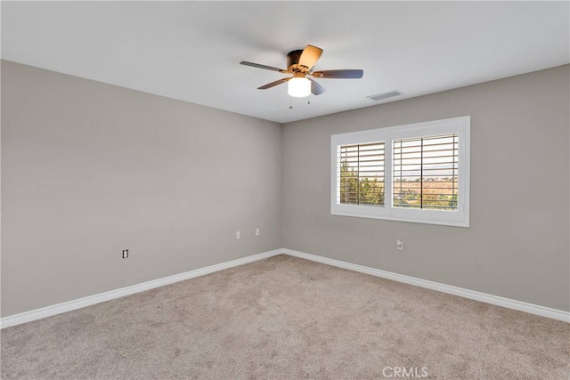 8383 Buckthorn Ave, Hesperia, CA 92345 - carpeted spare room featuring a ceiling fan and baseboards