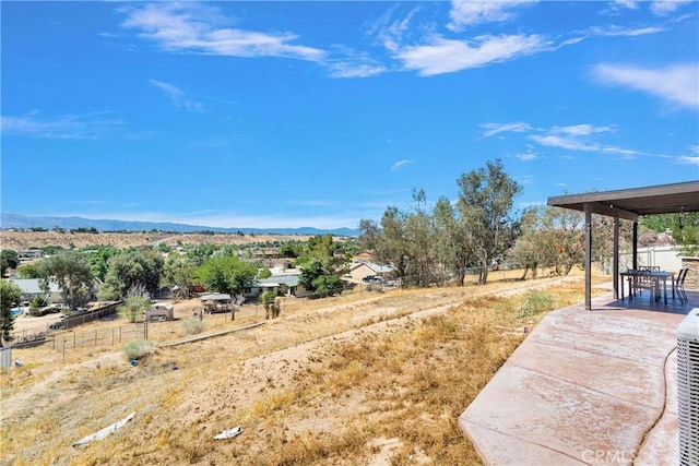 8383 Buckthorn Ave, Hesperia, CA 92345 - view of yard with a patio area and a mountain view