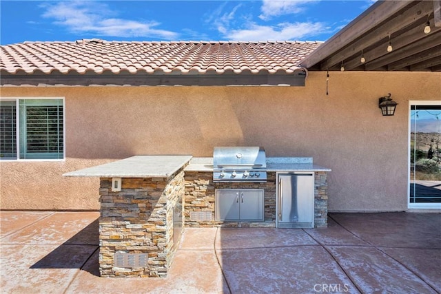 8383 Buckthorn Ave, Hesperia, CA 92345 - view of patio with area for grilling