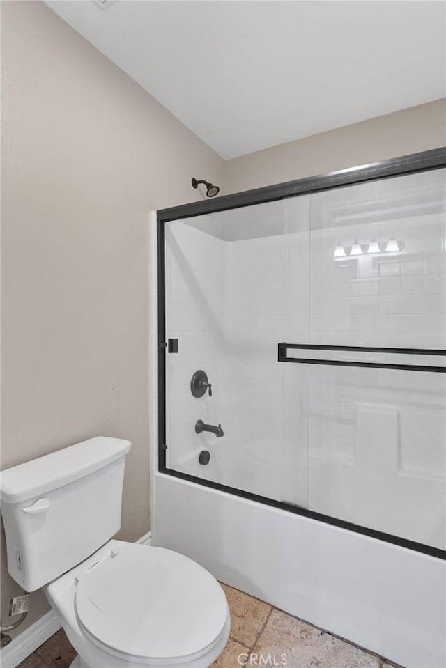 8383 Buckthorn Ave, Hesperia, CA 92345 - bathroom with toilet and enclosed tub / shower combo