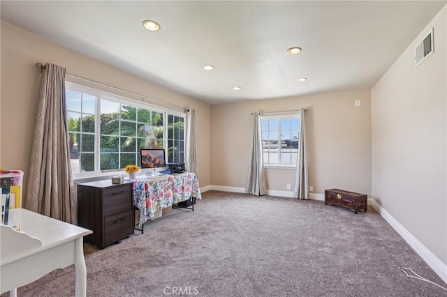481 S Cedar Dr, Covina, CA 91723 - bedroom with multiple windows, light colored carpet, and recessed lighting