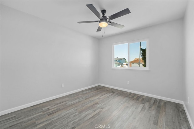 6831 Valinda Ave, Rancho Cucamonga, CA 91701 - unfurnished room featuring wood finished floors and ceiling fan